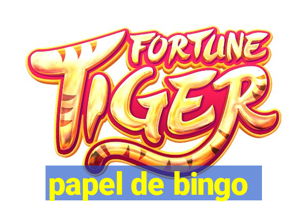 papel de bingo